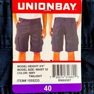 Union bay Cargo Shorts - Twighlight (dark blue), size 40